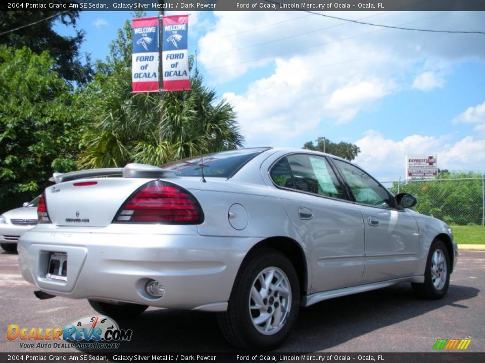 2004 Pontiac Grand Am SE Sedan Galaxy Silver Metallic / Dark Pewter Photo #5