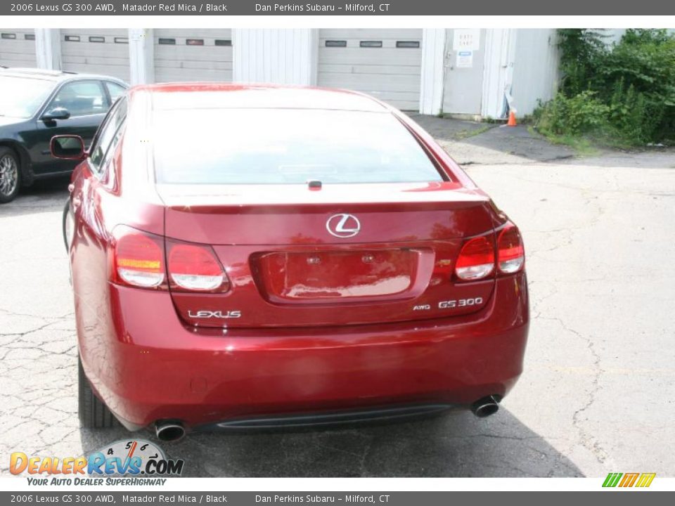 2006 Lexus GS 300 AWD Matador Red Mica / Black Photo #6