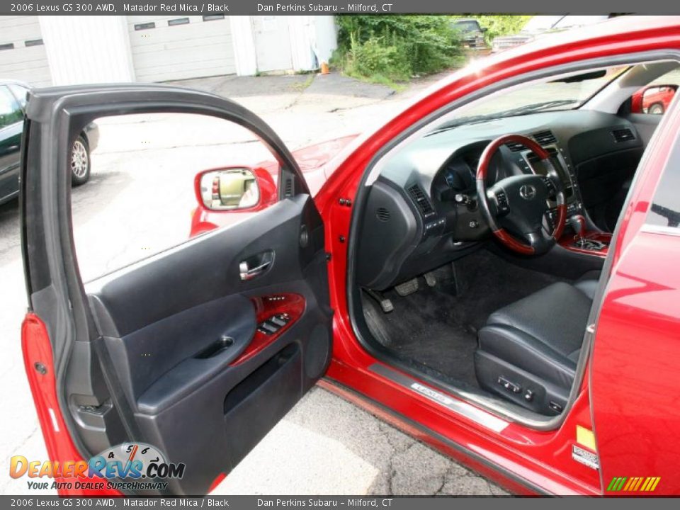 2006 Lexus GS 300 AWD Matador Red Mica / Black Photo #10