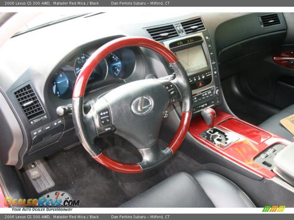 2006 Lexus GS 300 AWD Matador Red Mica / Black Photo #11