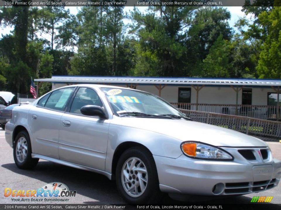 2004 Pontiac Grand Am SE Sedan Galaxy Silver Metallic / Dark Pewter Photo #7