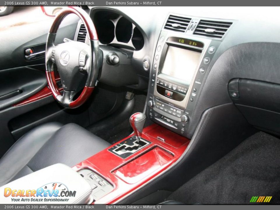 2006 Lexus GS 300 AWD Matador Red Mica / Black Photo #17