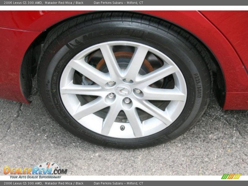 2006 Lexus GS 300 AWD Matador Red Mica / Black Photo #19