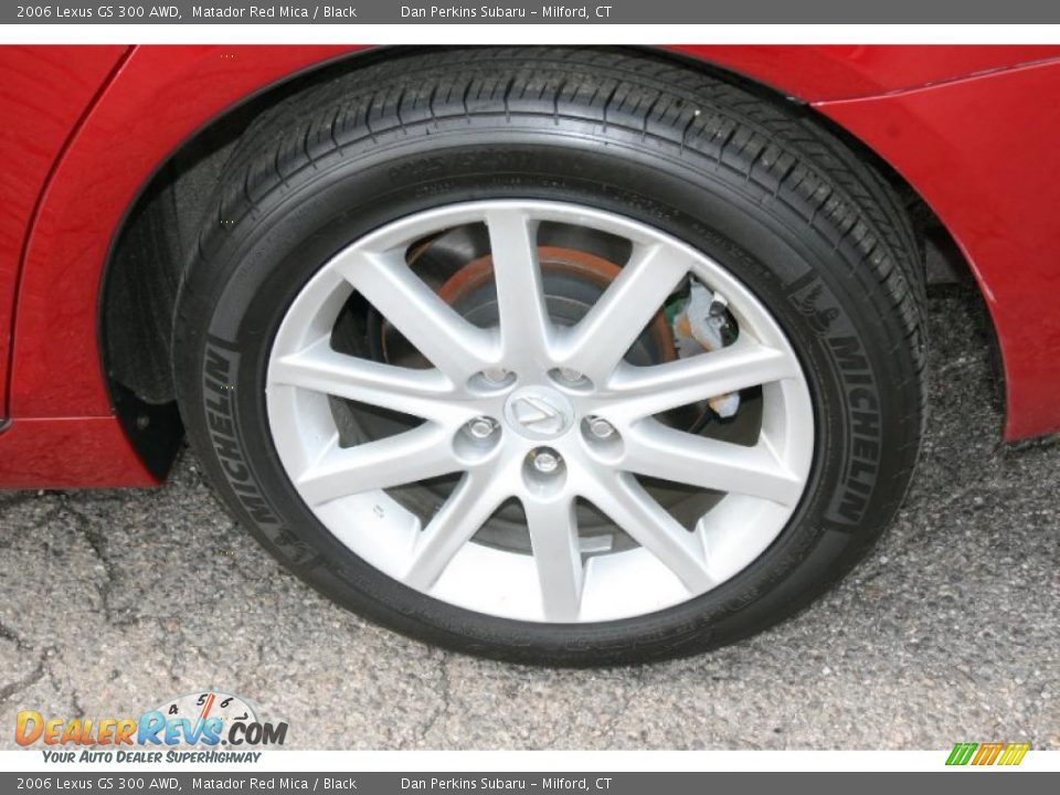 2006 Lexus GS 300 AWD Matador Red Mica / Black Photo #20