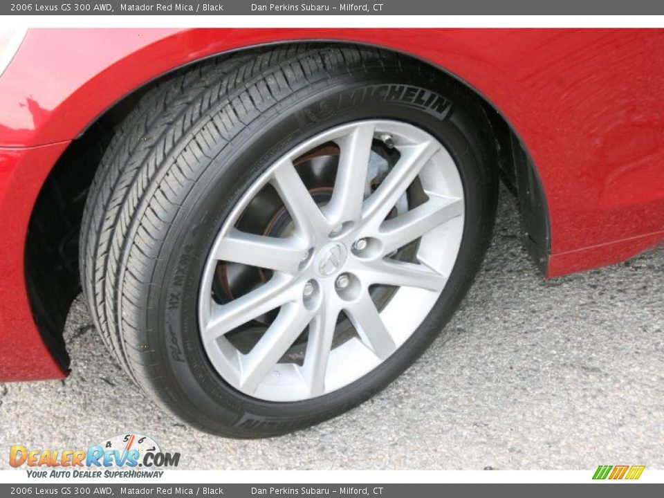 2006 Lexus GS 300 AWD Matador Red Mica / Black Photo #21