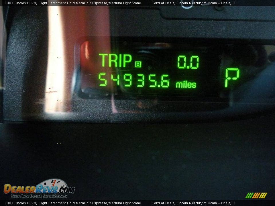 2003 Lincoln LS V8 Light Parchment Gold Metallic / Espresso/Medium Light Stone Photo #20