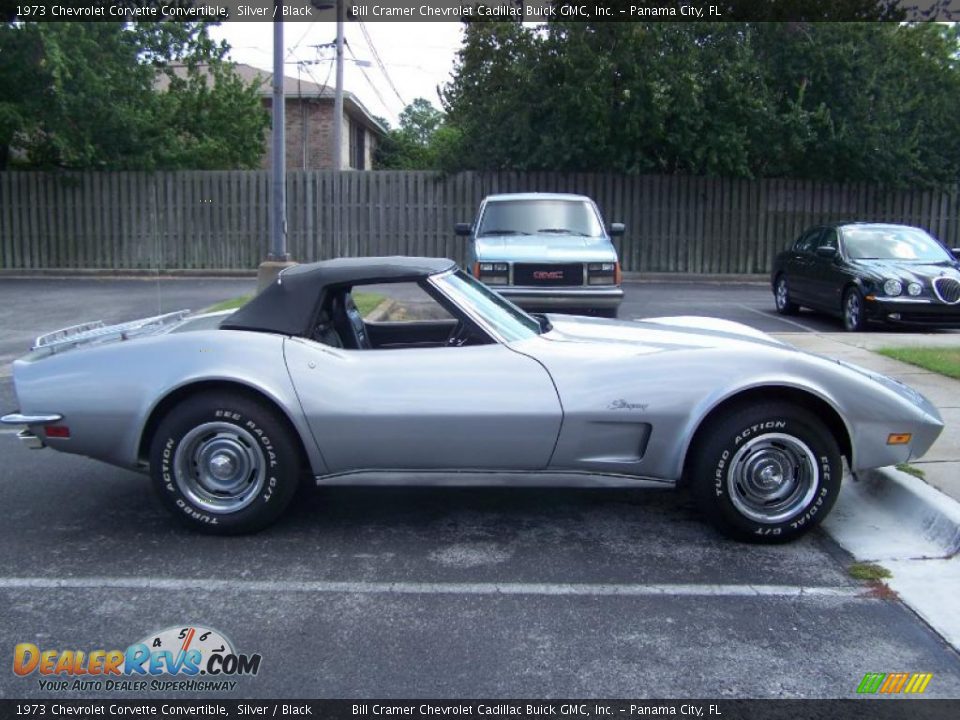 1973 Chevrolet Corvette Convertible Silver / Black Photo #3