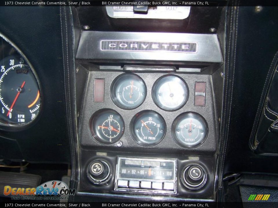 1973 Chevrolet Corvette Convertible Silver / Black Photo #28