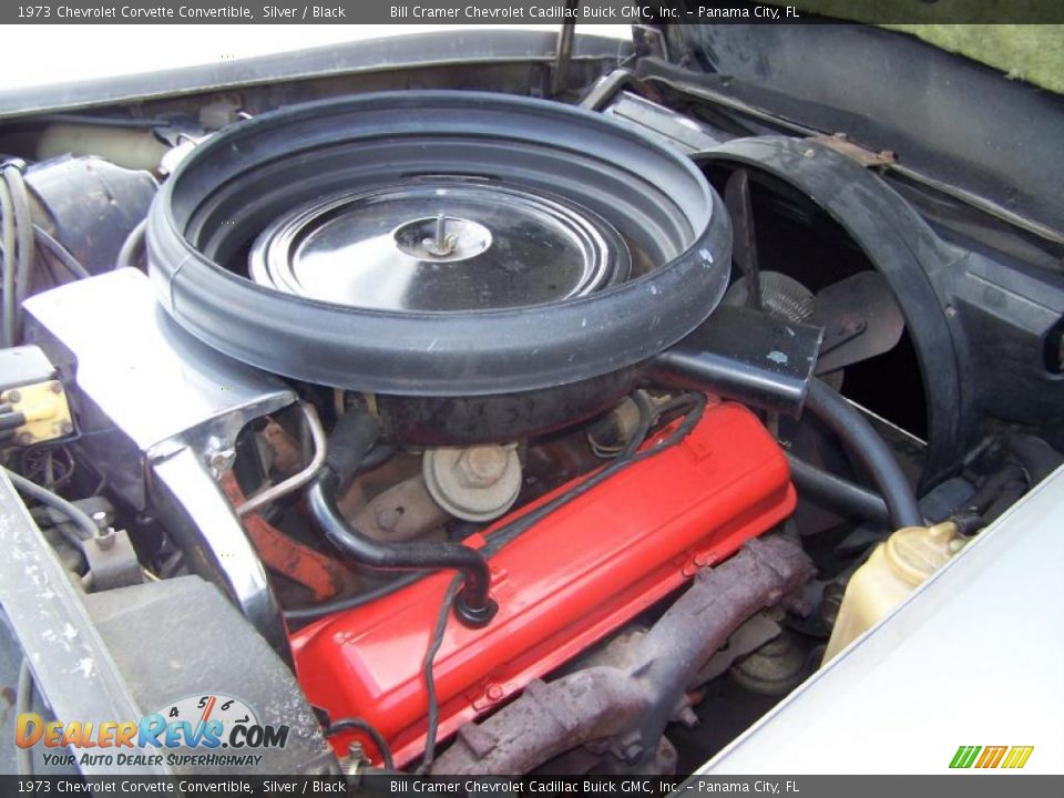 1973 Chevrolet Corvette Convertible Silver / Black Photo #32