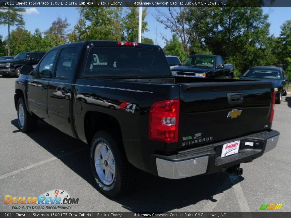 2011 Chevrolet Silverado 1500 LTZ Crew Cab 4x4 Black / Ebony Photo #2