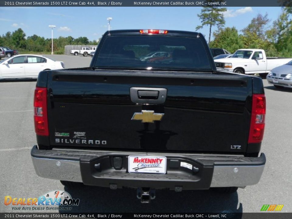 2011 Chevrolet Silverado 1500 LTZ Crew Cab 4x4 Black / Ebony Photo #3