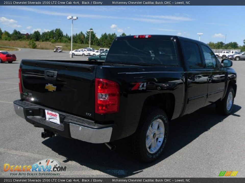 2011 Chevrolet Silverado 1500 LTZ Crew Cab 4x4 Black / Ebony Photo #4