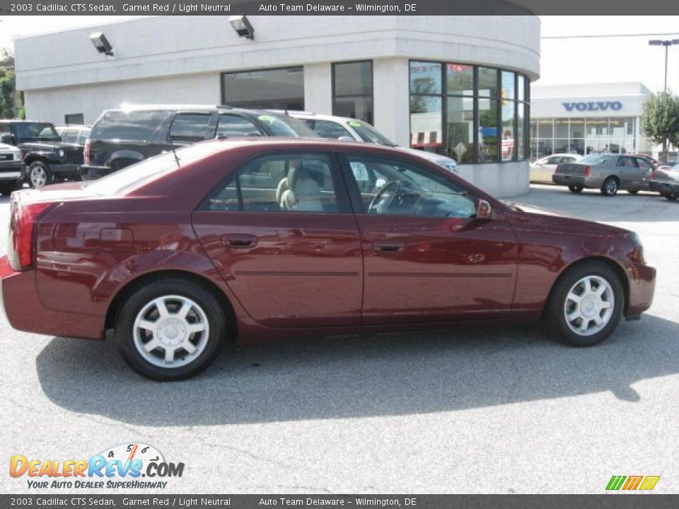 2003 Cadillac CTS Sedan Garnet Red / Light Neutral Photo #5