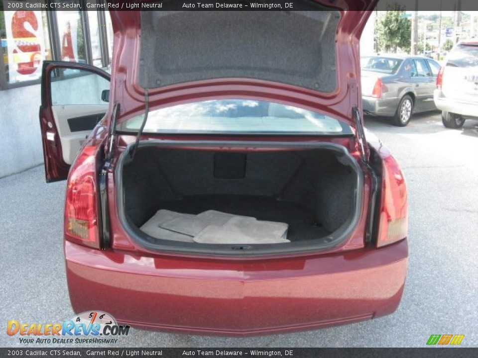 2003 Cadillac CTS Sedan Garnet Red / Light Neutral Photo #10