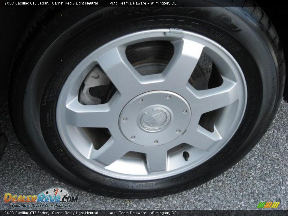 2003 Cadillac CTS Sedan Garnet Red / Light Neutral Photo #11