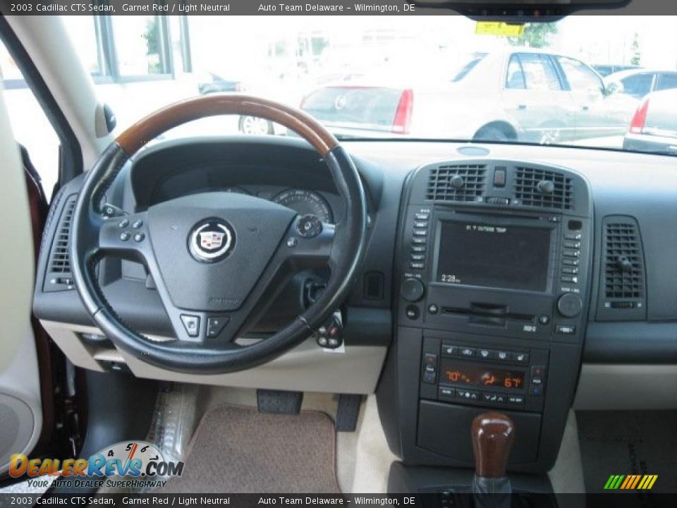 2003 Cadillac CTS Sedan Garnet Red / Light Neutral Photo #12