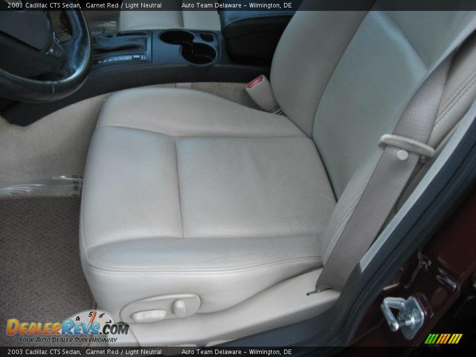 2003 Cadillac CTS Sedan Garnet Red / Light Neutral Photo #13