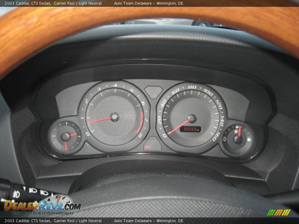 2003 Cadillac CTS Sedan Garnet Red / Light Neutral Photo #15