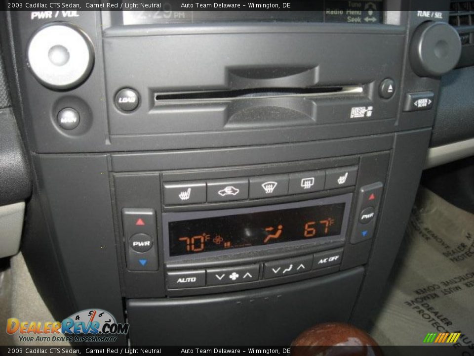 2003 Cadillac CTS Sedan Garnet Red / Light Neutral Photo #17