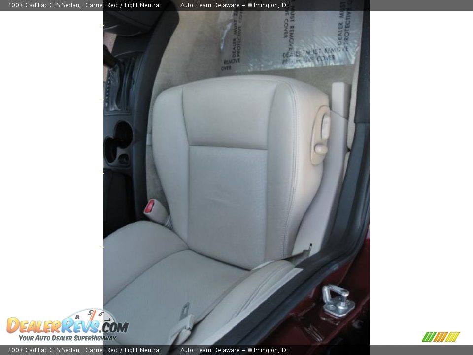 2003 Cadillac CTS Sedan Garnet Red / Light Neutral Photo #19
