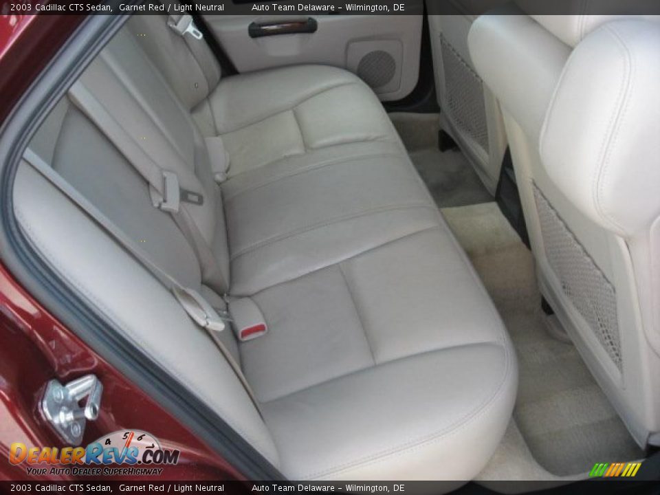 2003 Cadillac CTS Sedan Garnet Red / Light Neutral Photo #20