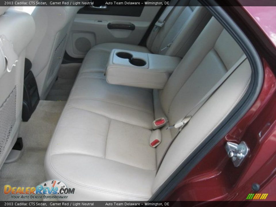 2003 Cadillac CTS Sedan Garnet Red / Light Neutral Photo #21