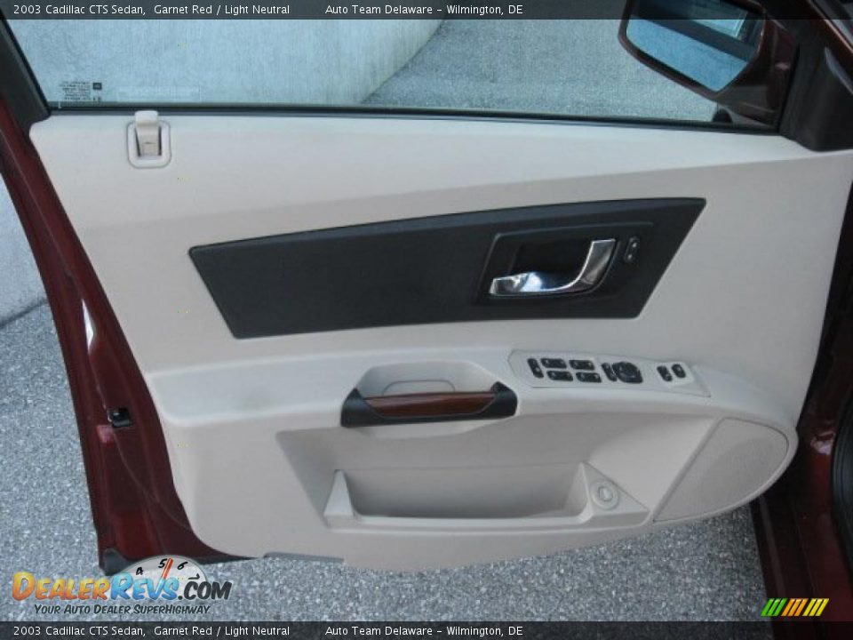 2003 Cadillac CTS Sedan Garnet Red / Light Neutral Photo #22