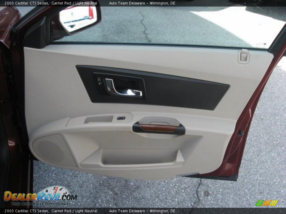 2003 Cadillac CTS Sedan Garnet Red / Light Neutral Photo #23