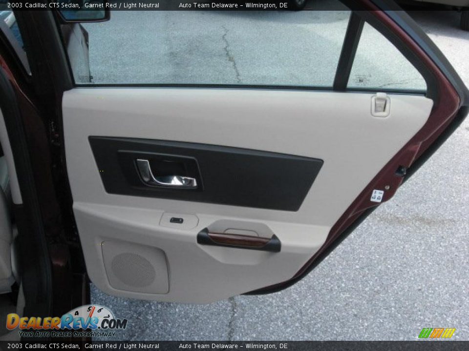 2003 Cadillac CTS Sedan Garnet Red / Light Neutral Photo #24