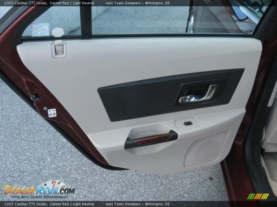 2003 Cadillac CTS Sedan Garnet Red / Light Neutral Photo #26