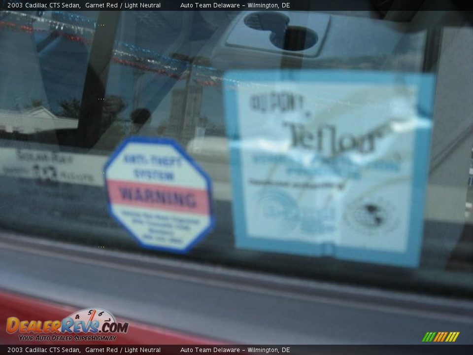 2003 Cadillac CTS Sedan Garnet Red / Light Neutral Photo #27