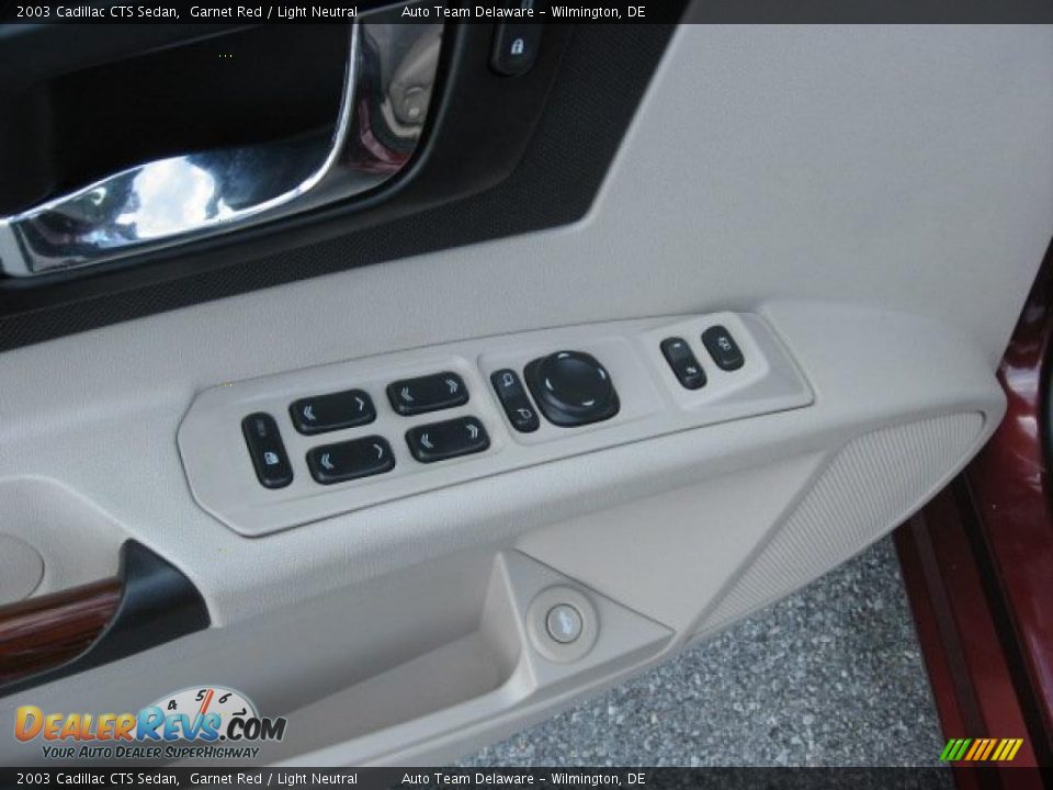2003 Cadillac CTS Sedan Garnet Red / Light Neutral Photo #28