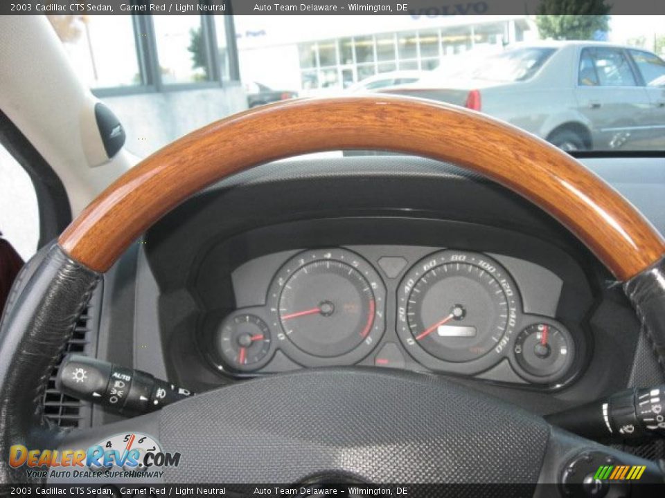 2003 Cadillac CTS Sedan Garnet Red / Light Neutral Photo #29