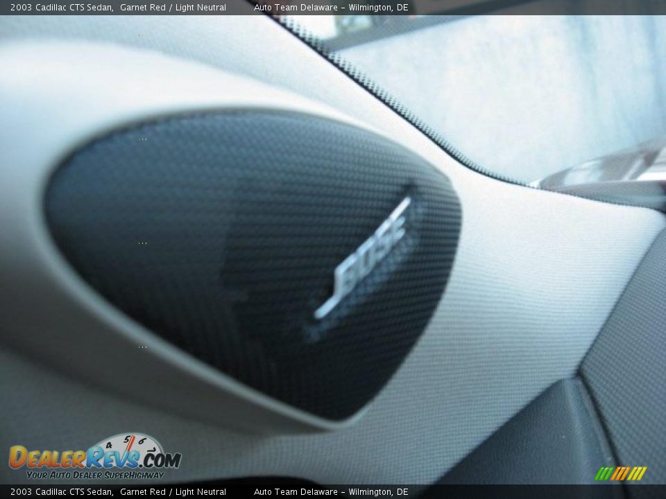 2003 Cadillac CTS Sedan Garnet Red / Light Neutral Photo #30