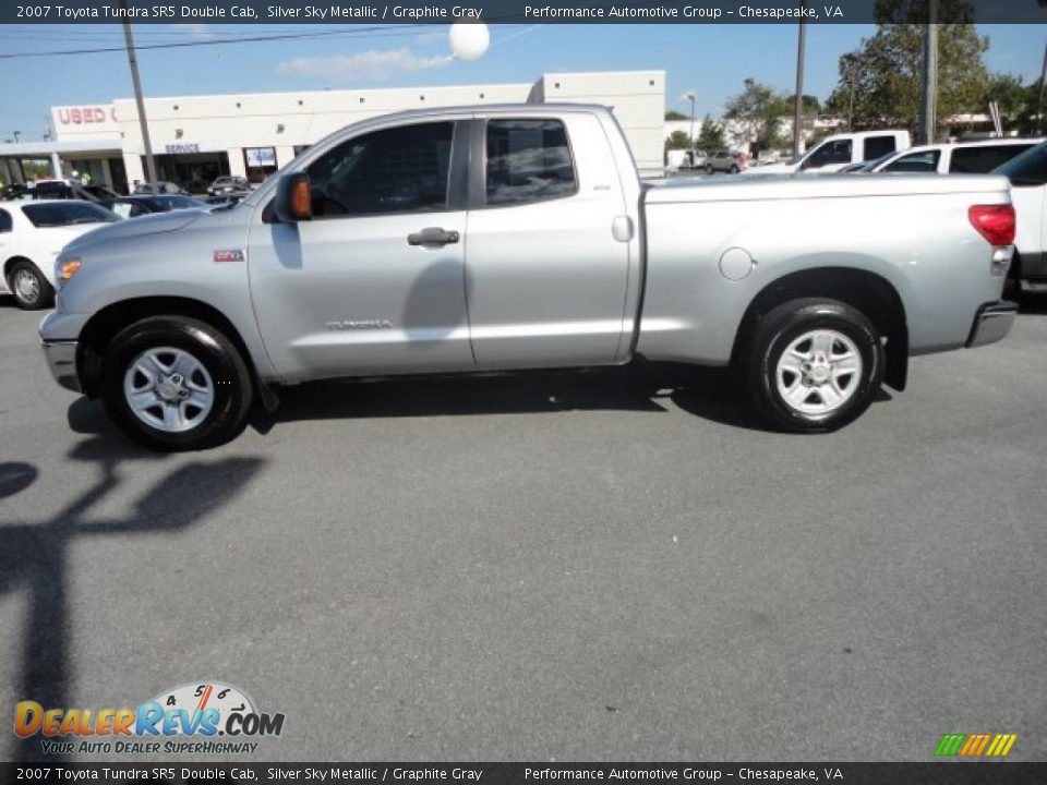 2007 Toyota Tundra SR5 Double Cab Silver Sky Metallic / Graphite Gray Photo #2