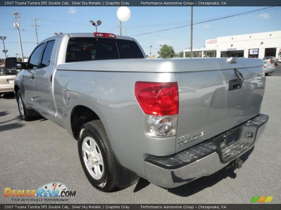 2007 Toyota Tundra SR5 Double Cab Silver Sky Metallic / Graphite Gray Photo #3