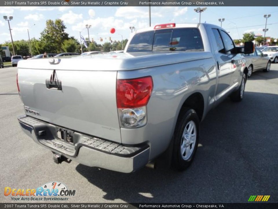 2007 Toyota Tundra SR5 Double Cab Silver Sky Metallic / Graphite Gray Photo #5