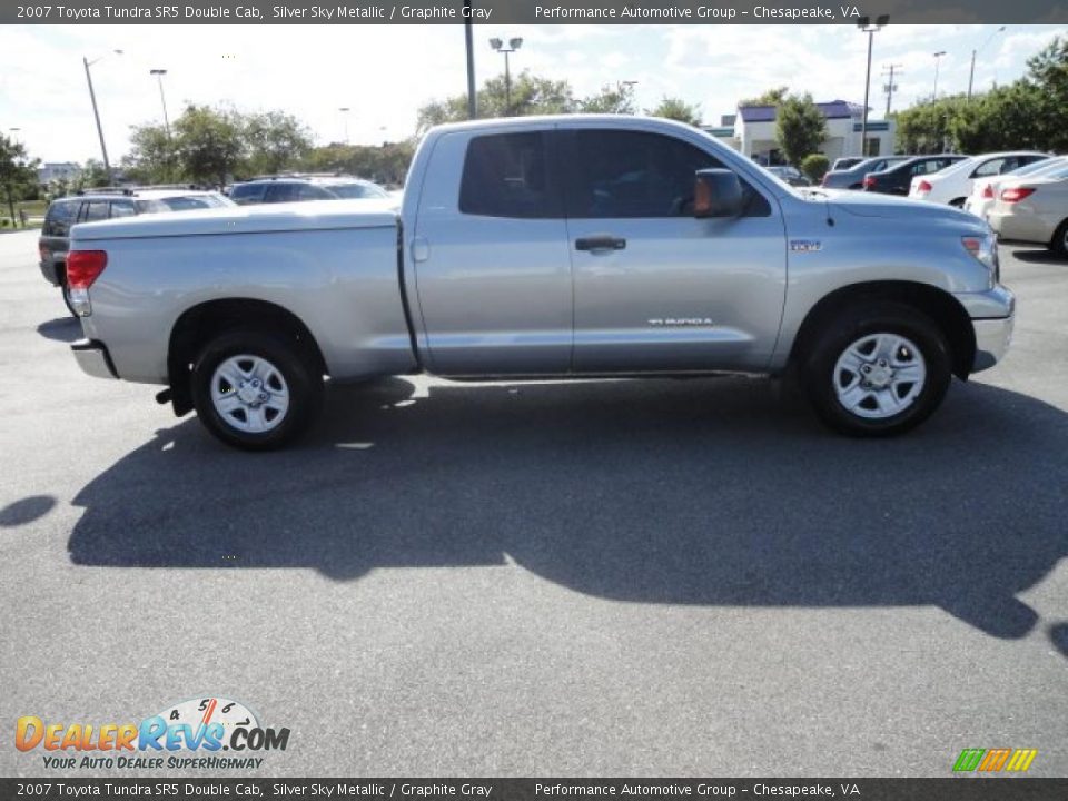 2007 Toyota Tundra SR5 Double Cab Silver Sky Metallic / Graphite Gray Photo #6