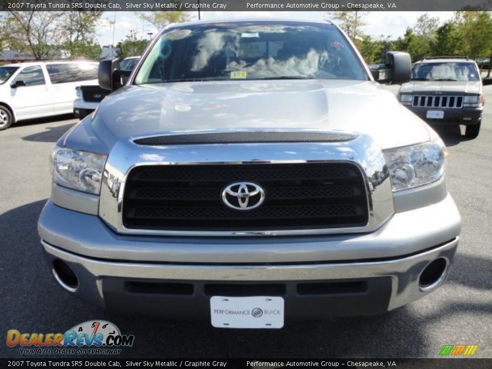 2007 Toyota Tundra SR5 Double Cab Silver Sky Metallic / Graphite Gray Photo #8
