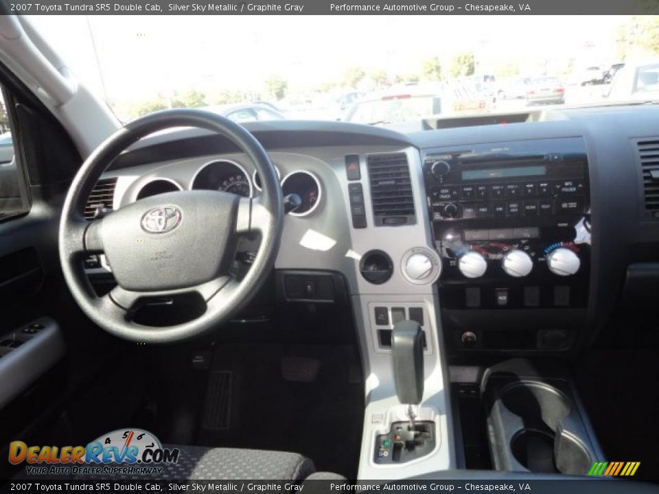 2007 Toyota Tundra SR5 Double Cab Silver Sky Metallic / Graphite Gray Photo #10