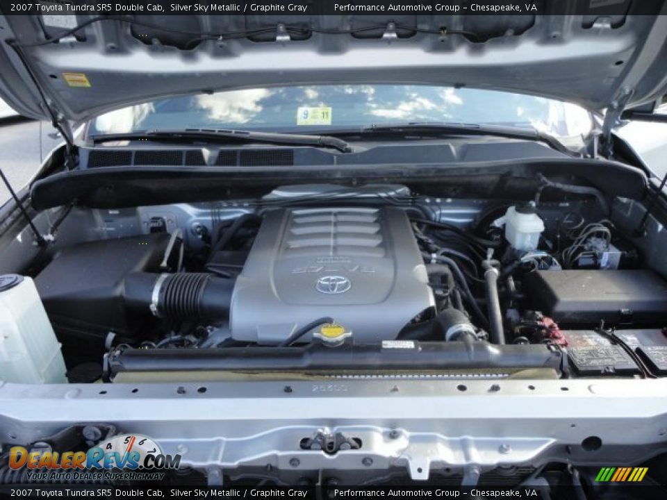 2007 Toyota Tundra SR5 Double Cab Silver Sky Metallic / Graphite Gray Photo #18