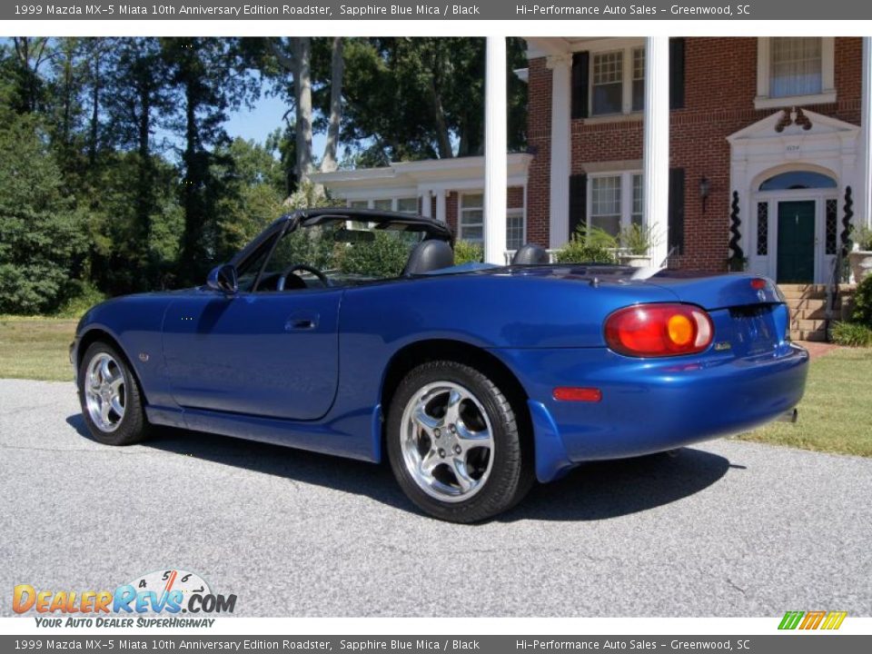 1999 Mazda MX-5 Miata 10th Anniversary Edition Roadster Sapphire Blue Mica / Black Photo #8