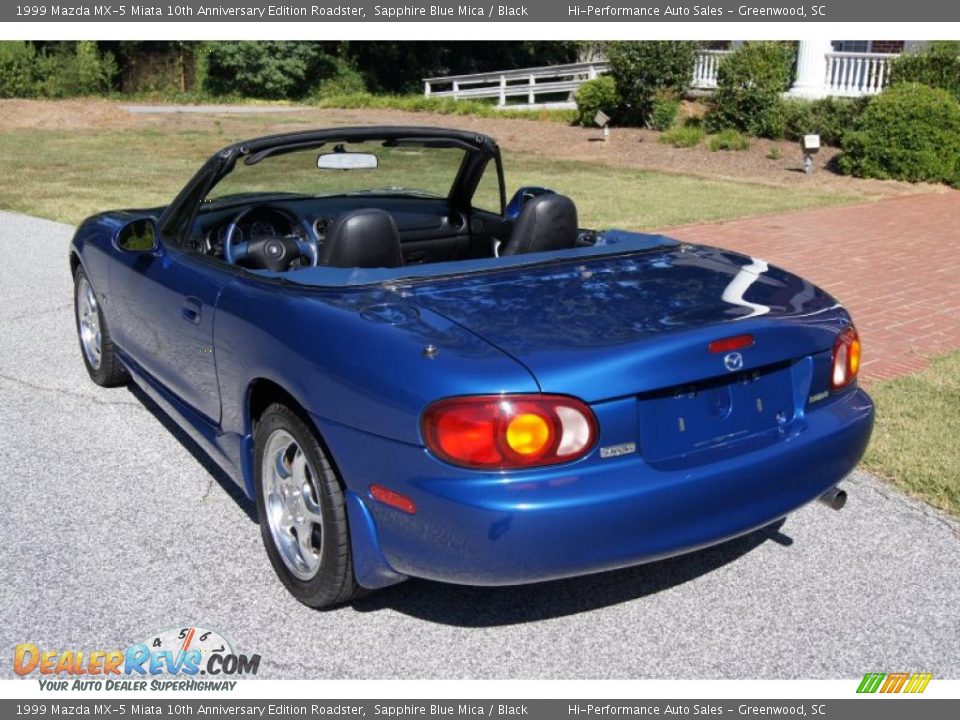 1999 Mazda MX-5 Miata 10th Anniversary Edition Roadster Sapphire Blue Mica / Black Photo #9