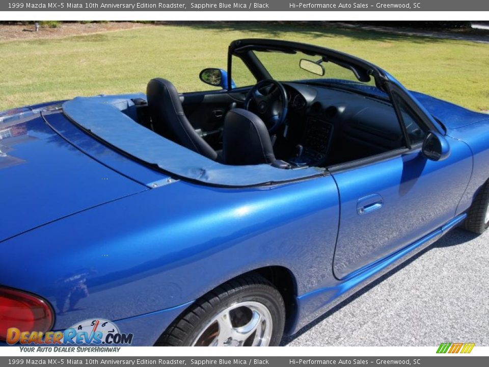 1999 Mazda MX-5 Miata 10th Anniversary Edition Roadster Sapphire Blue Mica / Black Photo #11