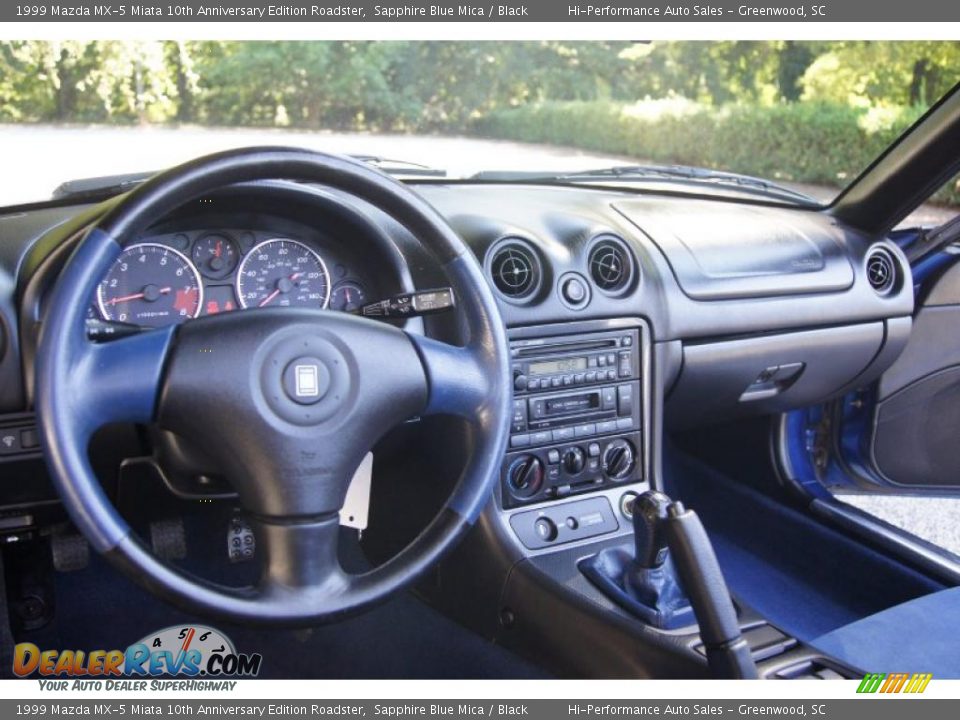 1999 Mazda MX-5 Miata 10th Anniversary Edition Roadster Sapphire Blue Mica / Black Photo #20