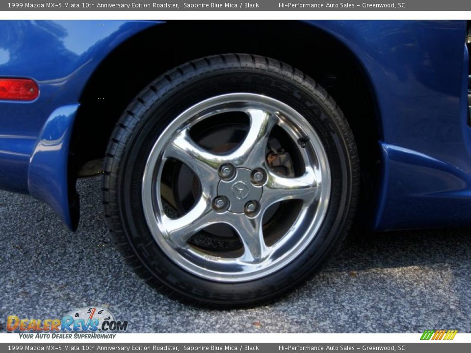 1999 Mazda MX-5 Miata 10th Anniversary Edition Roadster Sapphire Blue Mica / Black Photo #31