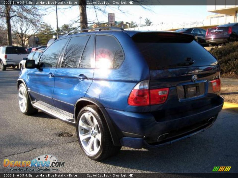 2006 BMW X5 4.8is Le Mans Blue Metallic / Beige Photo #2