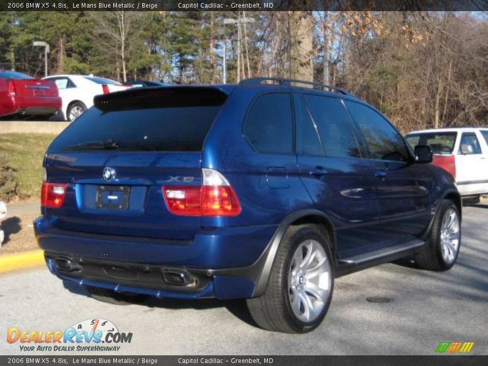 2006 BMW X5 4.8is Le Mans Blue Metallic / Beige Photo #4