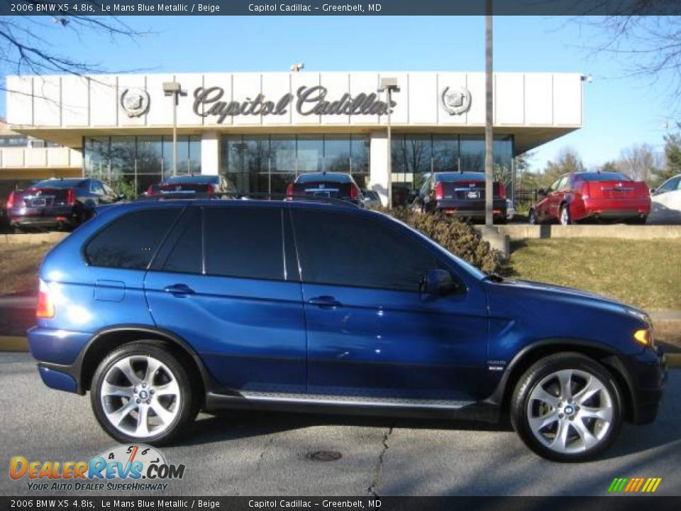 2006 BMW X5 4.8is Le Mans Blue Metallic / Beige Photo #5