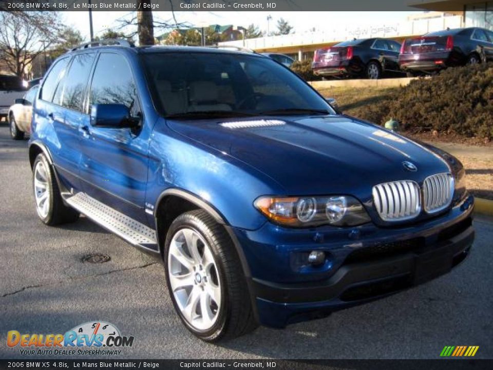 2006 BMW X5 4.8is Le Mans Blue Metallic / Beige Photo #6